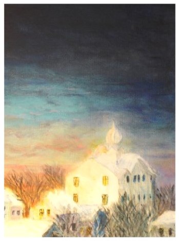 Villa Utsikten, vinterkväll