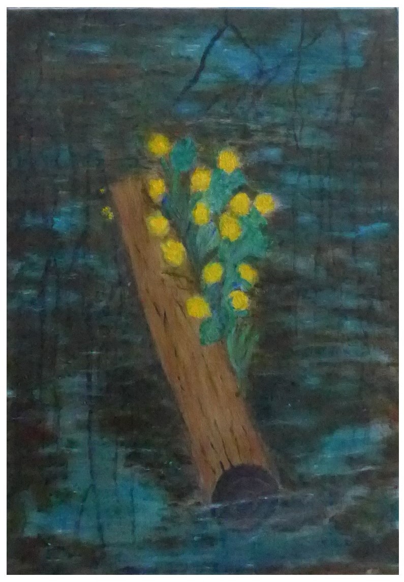 stock med blommor